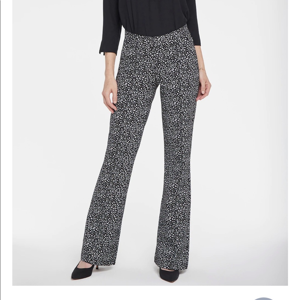 NYJD sculpt her black leopard print pants